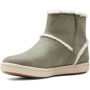 Clarks Cloudsteppers Faux Fur Ankle Boots